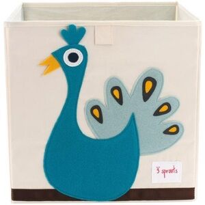 3 Sprouts “Peacock” Storage Box